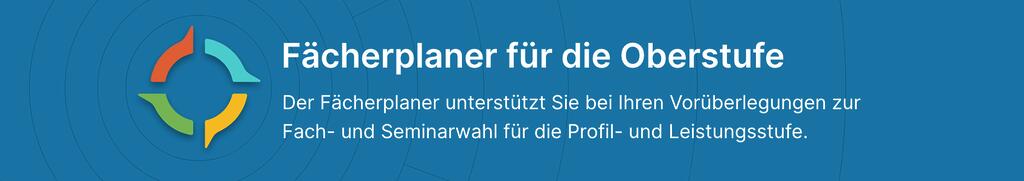Fächerplaner für die Oberstufe